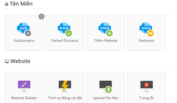 Cấu hình Parked Domain trong Hosting