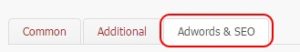 Tab Adwords & SEO