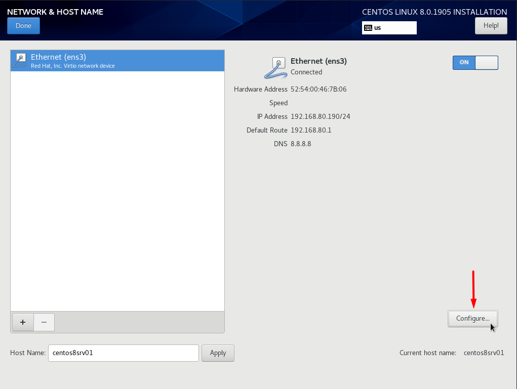 Bật chế độ start cùng OS bằng cách chọn mục Configure