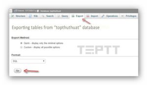 chuyển website từ localhost lên host