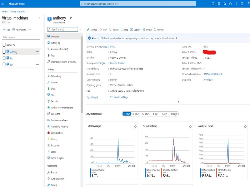 Bước 6 Kiểm tra kết quả mình tạo máy ảo trên azure