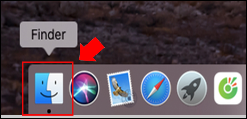 Vị trí của Finder