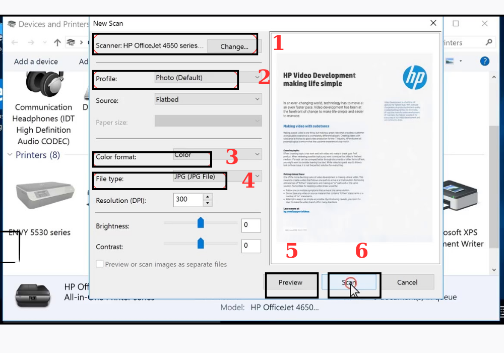 Các bước scan trên máy tính Windows