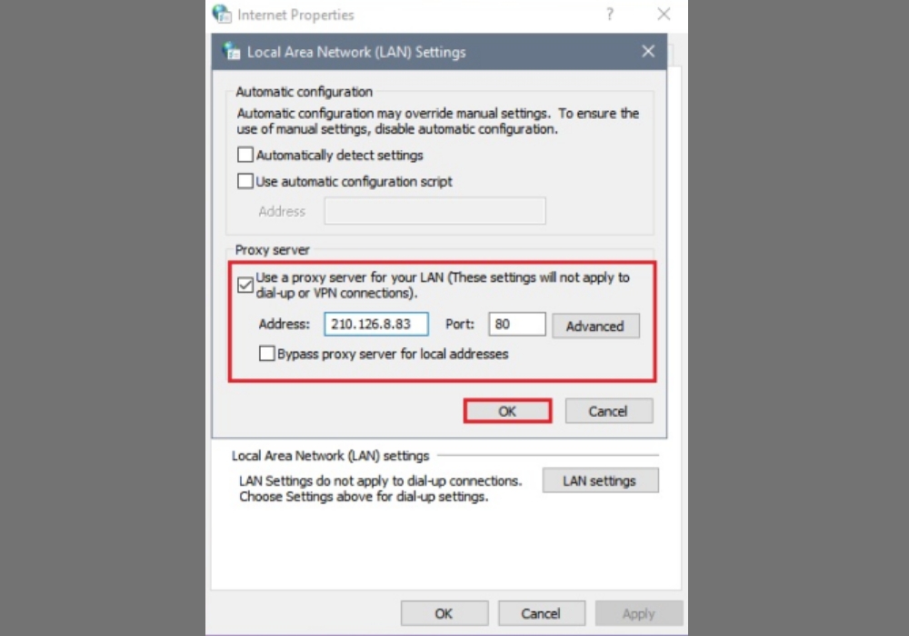 Sử dụng phần mềm Proxy thủ công