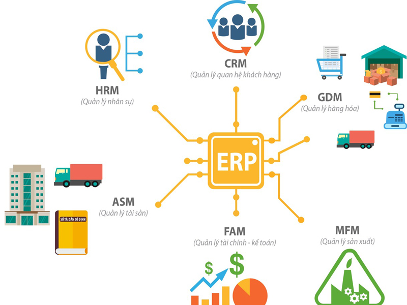 Các thành phần chính của ERP System