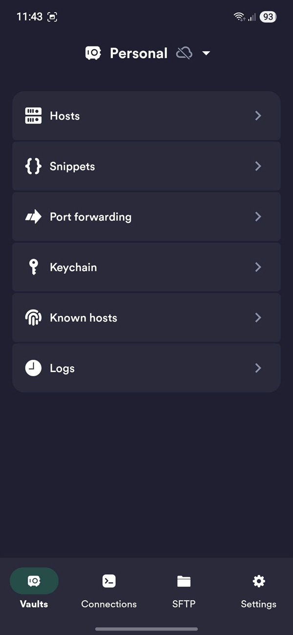 Đăng nhập VPS bằng termius