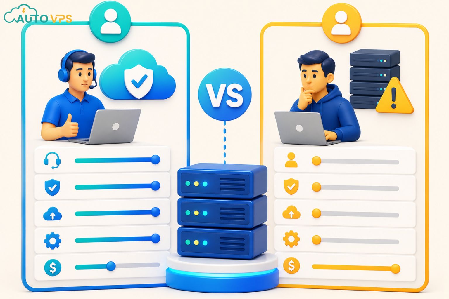 Managed VPS và Unmanaged VPS