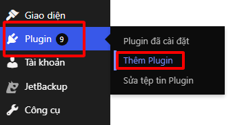 Vào Plugin chọn Thêm Plugin
