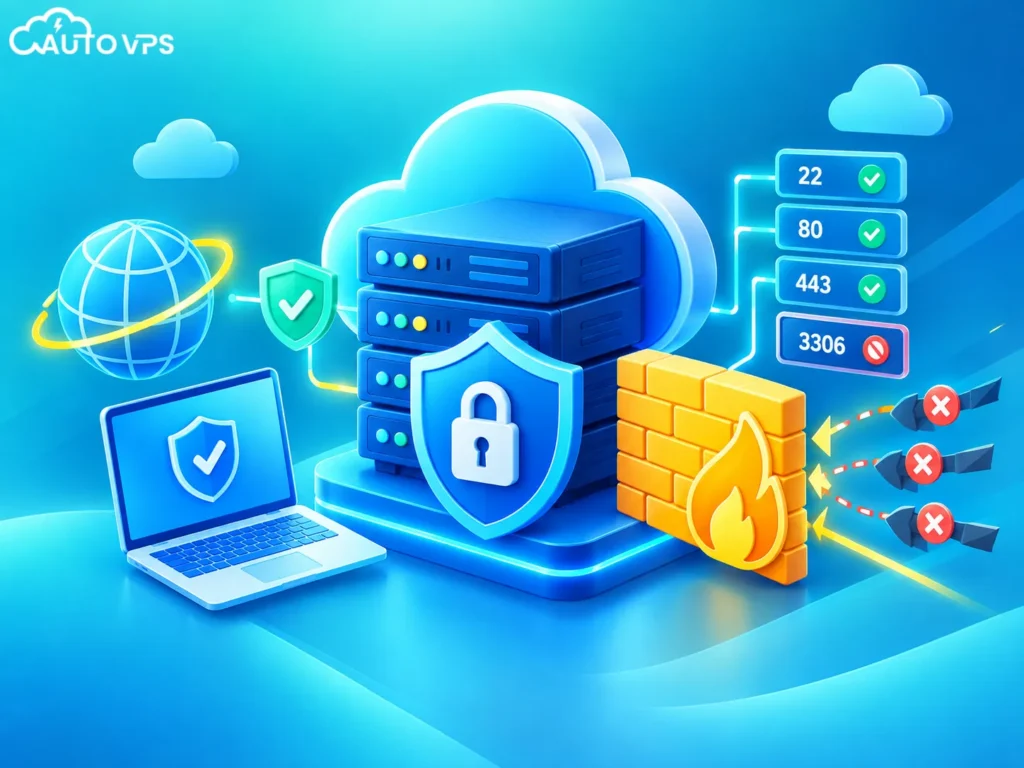 Bảo mật mạng, tường lửa và kiểm soát port Cloud Server