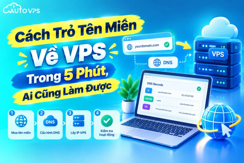 Cách Trỏ Tên Miền Về VPS