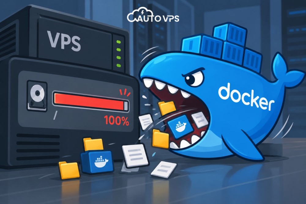 Docker ăn dung lượng ổ đĩa VPS