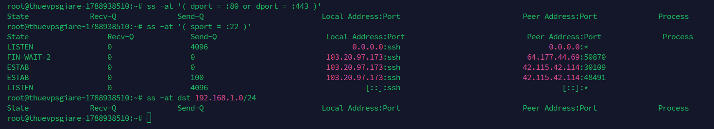 Lọc theo địa chỉ IP và số hiệu cổng (Port & IP Filtering)