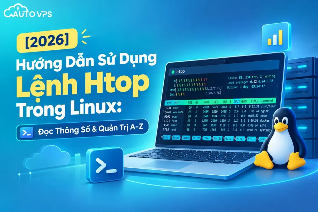 Sử Dụng Lệnh Htop Trong Linux