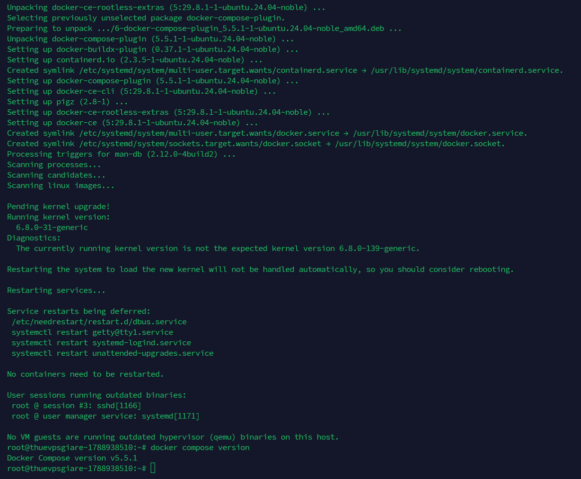 cài đặt Docker compose