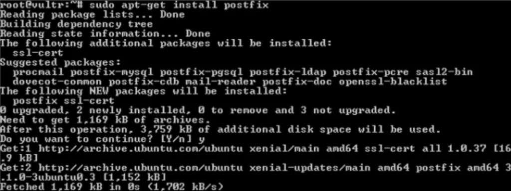 cài đặt postfix