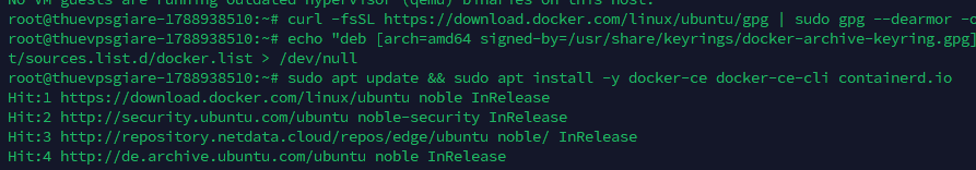 Cài đặt Docker Engine và containerd