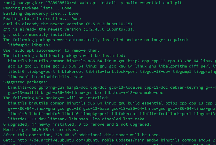 Cài đặt các công cụ Build Tools