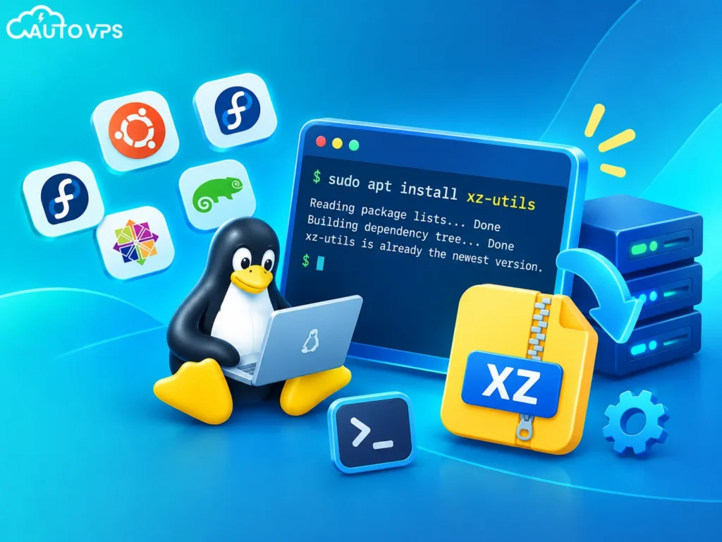 Cài đặt lệnh xz trên Linux