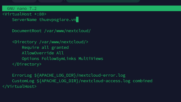 Cấu hình Virtual Host trên Apache