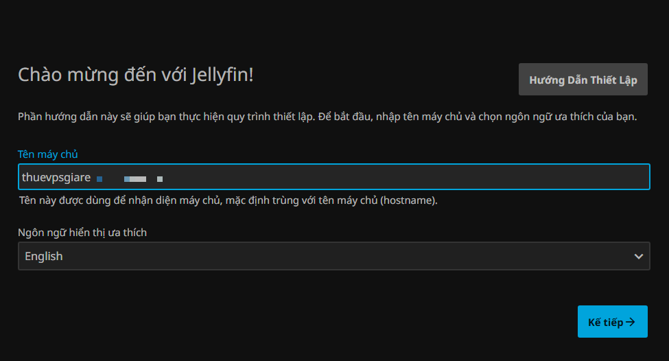 Kết nối Jellyfin thành công