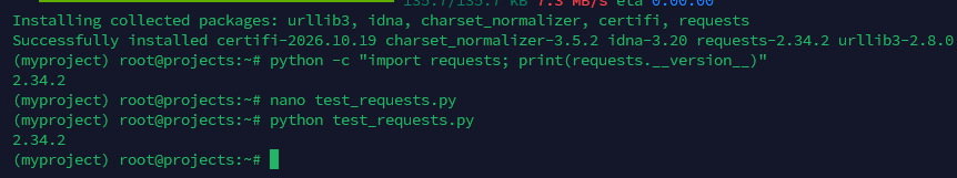 Kiểm tra Requests bằng file Python