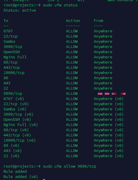 Kiểm tra firewall Ubuntu