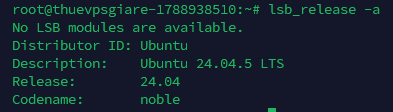 Kiểm tra phiên bản Ubuntu
