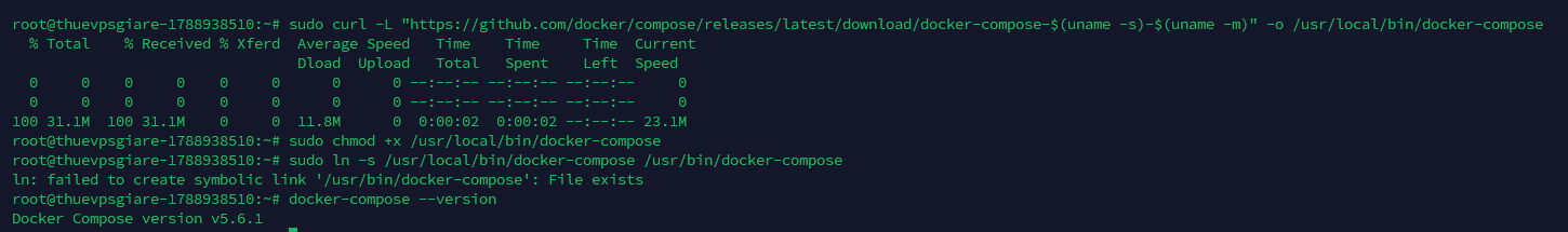 Tải và thiết lập Docker Compose