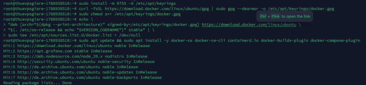 Tải về Docker Engine cùng plugin Compose