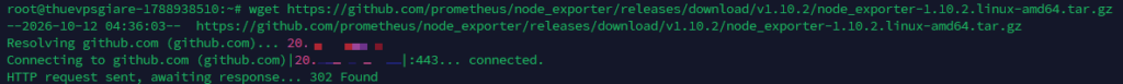 Tải về gói Node Exporter