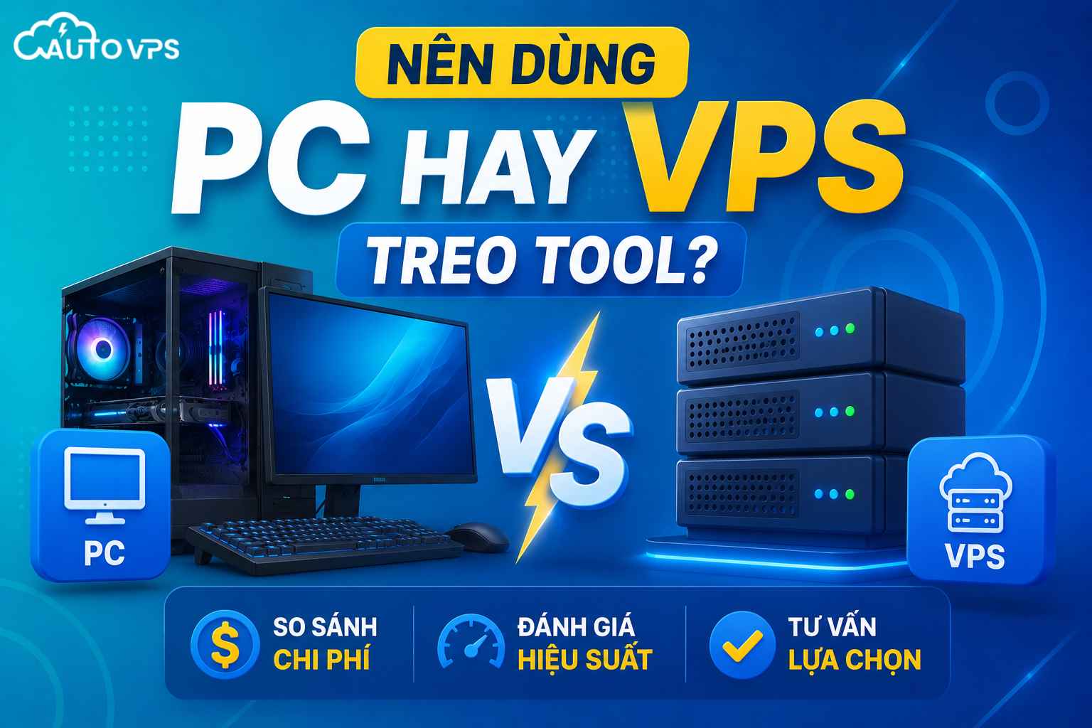 Treo Tool Bằng Máy Tính Hay VPS