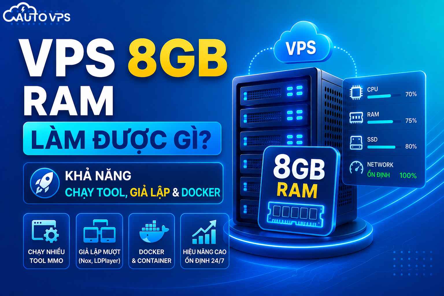 VPS 8GB RAM Làm Được Gì