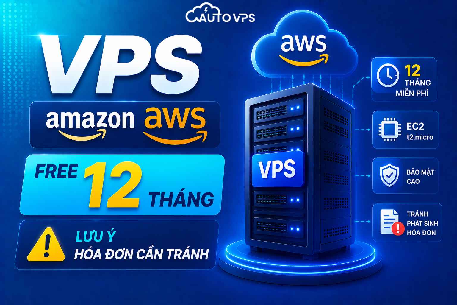 VPS Amazon AWS Free 12 Tháng