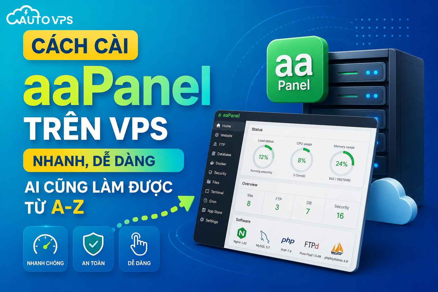 Cách Cài aaPanel Trên VPS Nhanh
