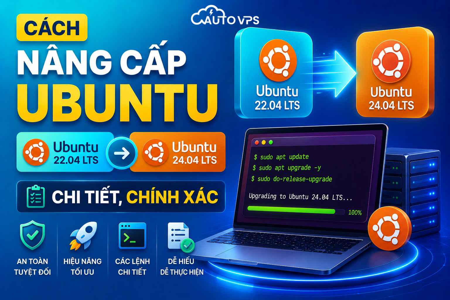 Cách nâng cấp Ubuntu 22.04 lên Ubuntu 24.04 chi tiết, chính xác