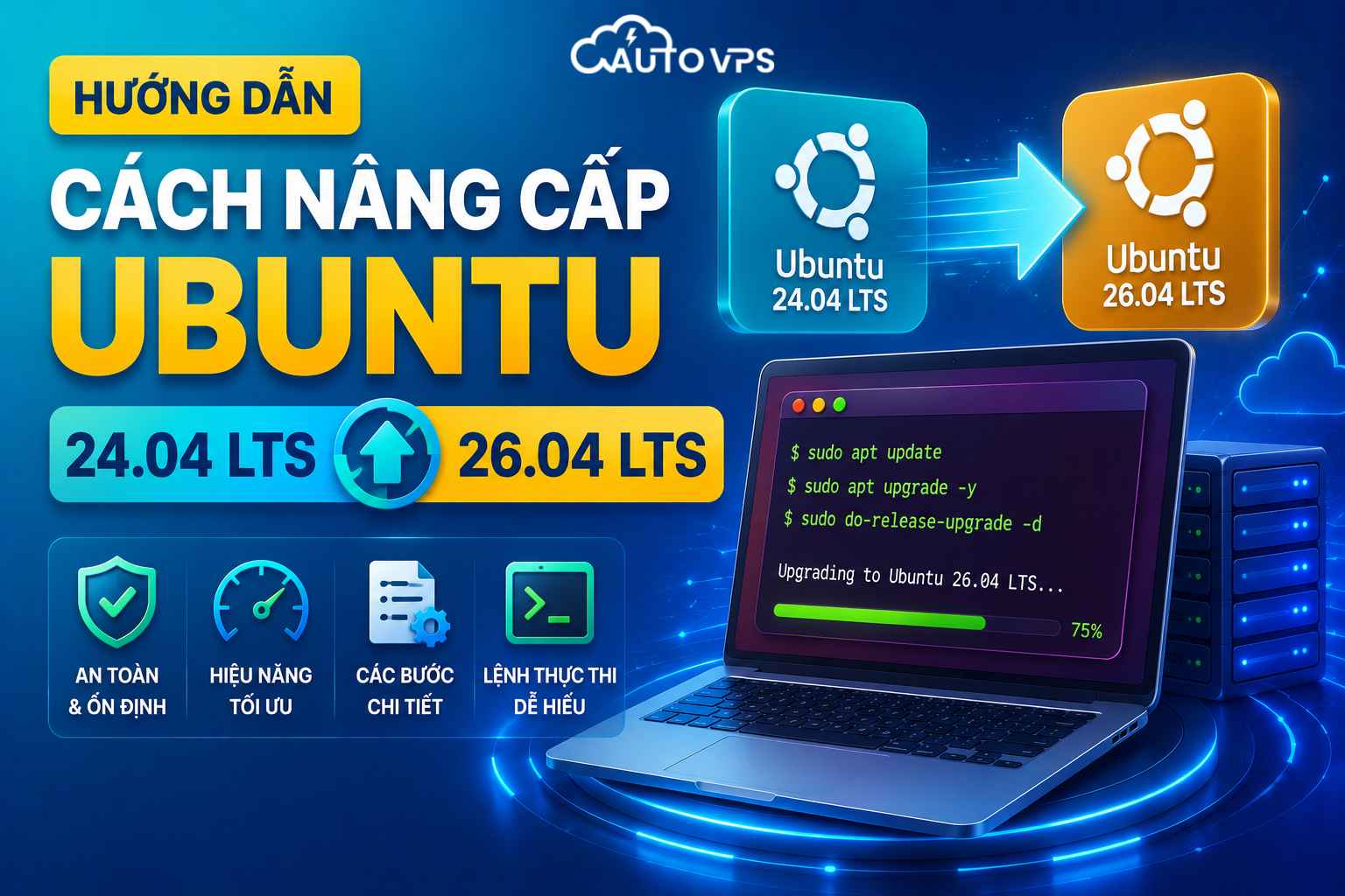 Cách nâng cấp Ubuntu 24.04 LTS lên Ubuntu 26.04 LTS