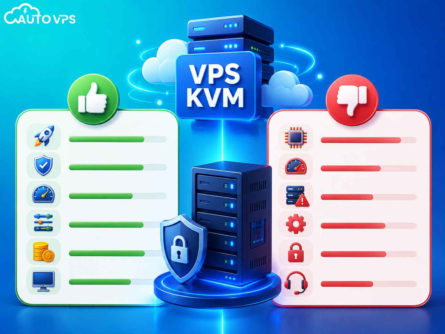 ưu và nhược điểm thực tế của VPS KVM