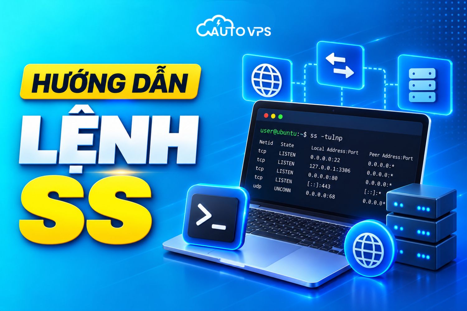 Hướng Dẫn Lệnh ss Trong Linux – Kiểm Tra Cổng & Kết Nối