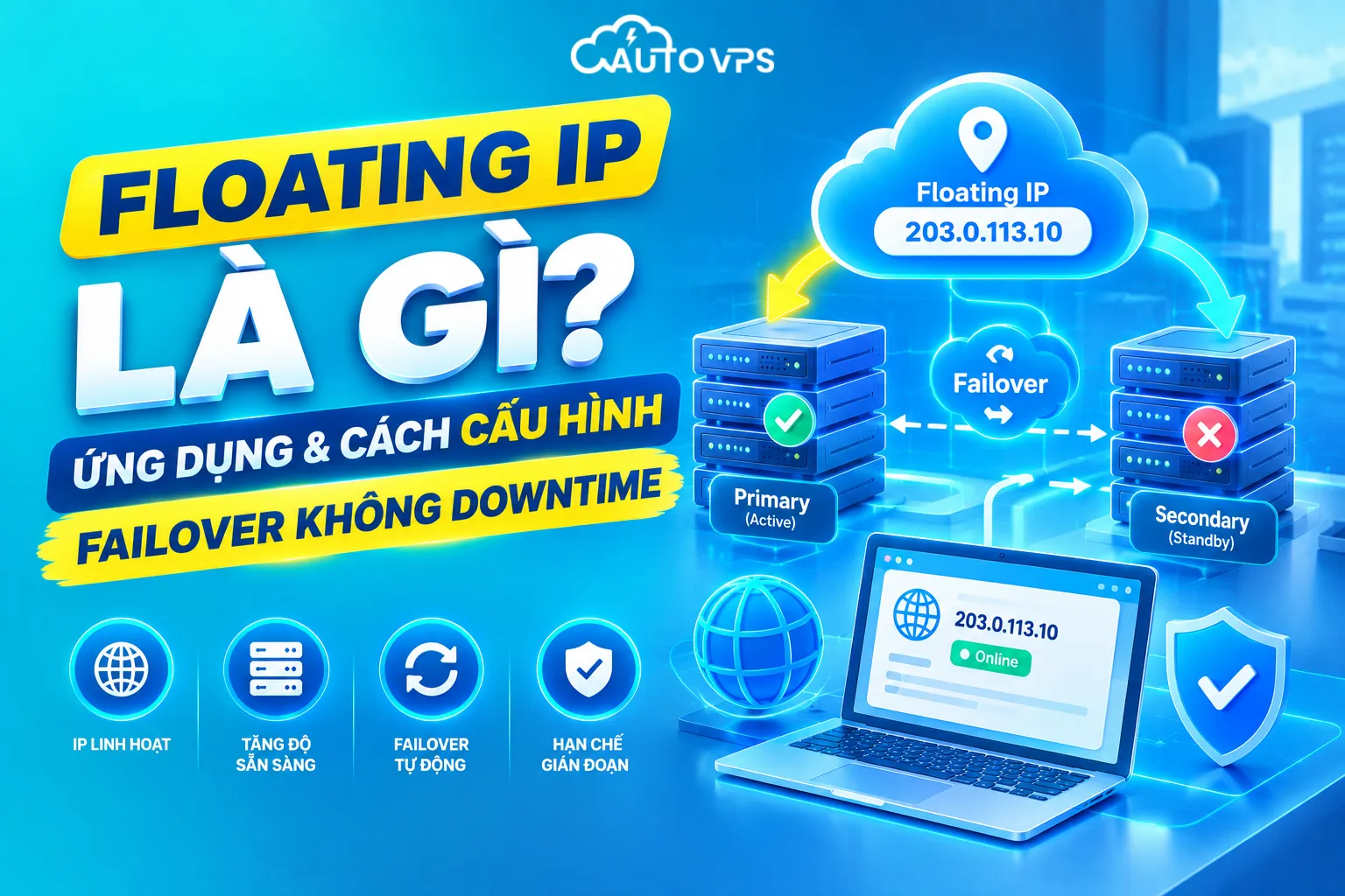 Floating IP Là Gì? Ứng Dụng & Cách Cấu Hình Failover Không Downtime
