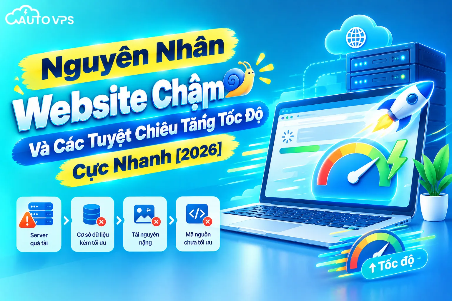 Nguyên Nhân Website Chậm Và Các Tuyệt Chiêu Tăng Tốc Độ Cực Nhanh [2026]