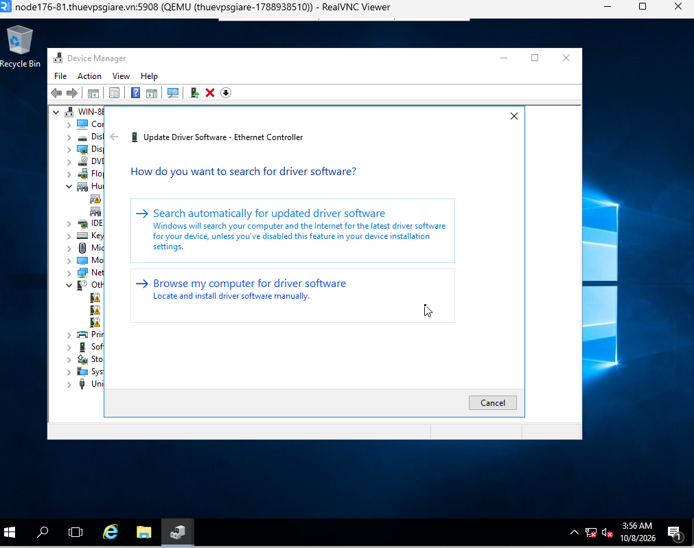 Update driver mạng 1