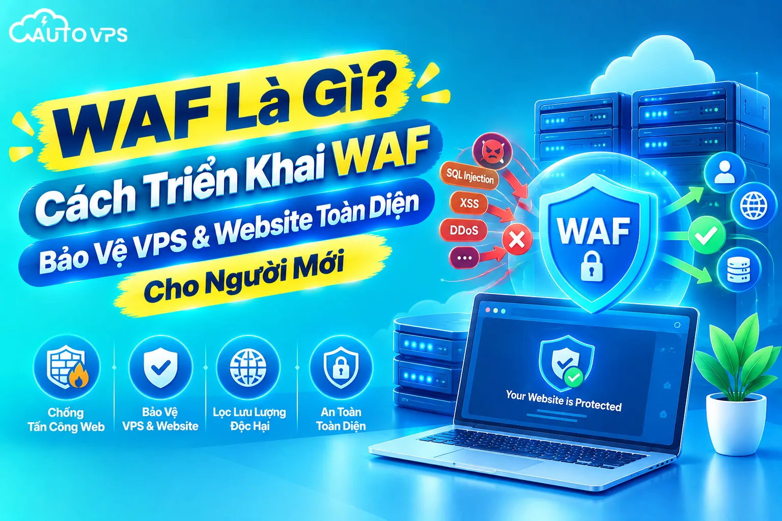 WAF Là Gì? Cách Triển Khai WAF Trên Ubuntu Bảo Vệ Website Toàn Diện Cho Người Mới