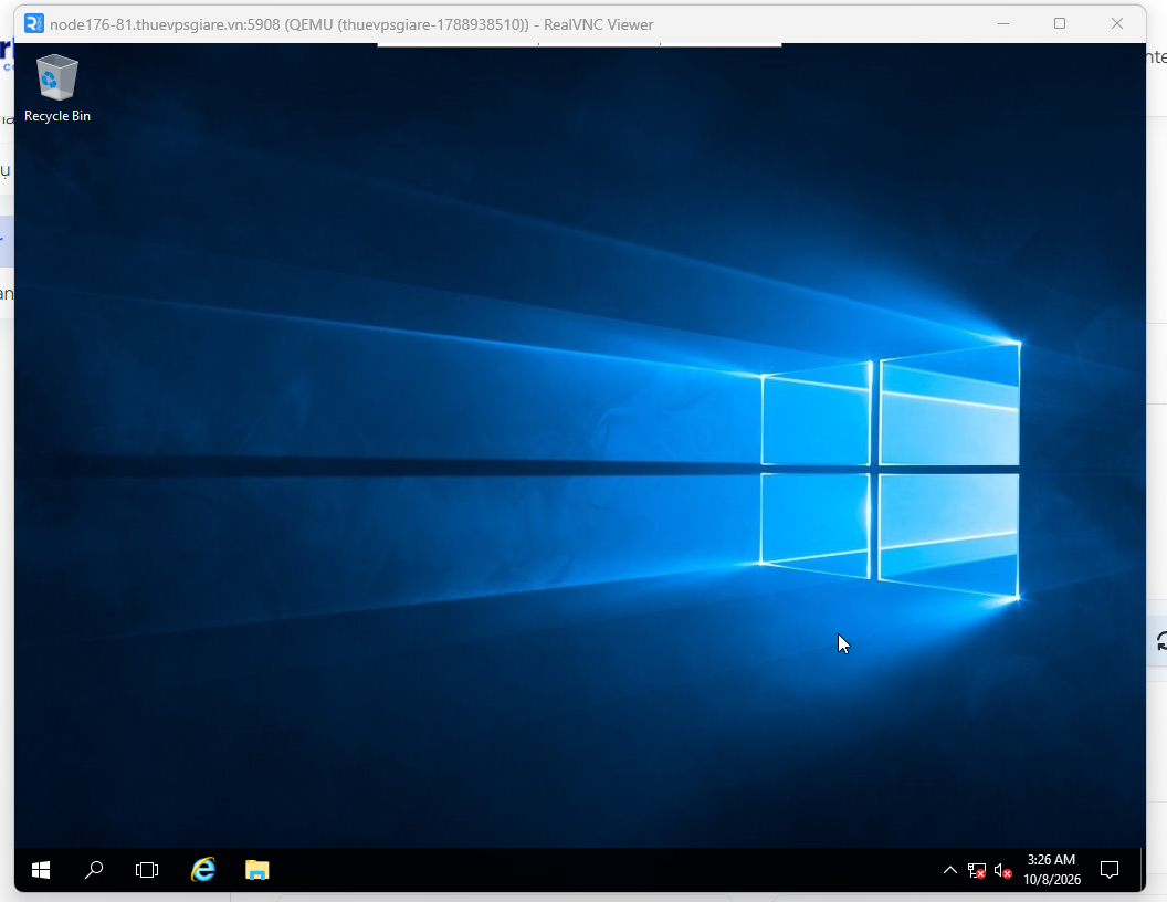 Giao diện Windows Server Desktop Experience sau khi cài đặt thành công
