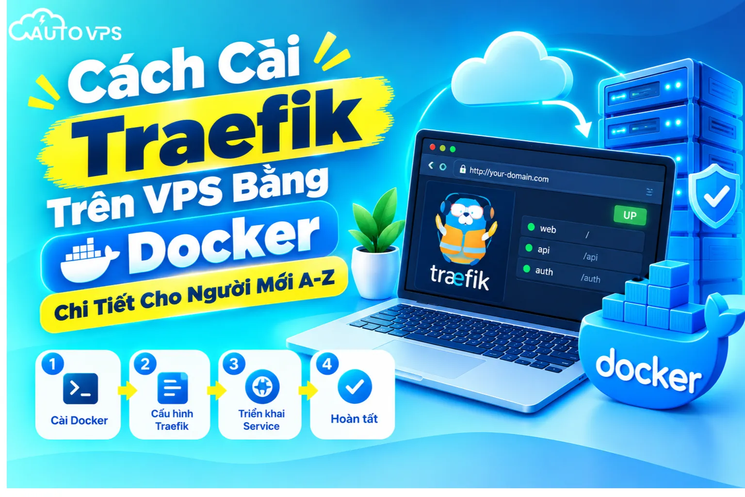Cách Cài Traefik Trên VPS Bằng Docker Chi Tiết Cho Người Mới A-Z