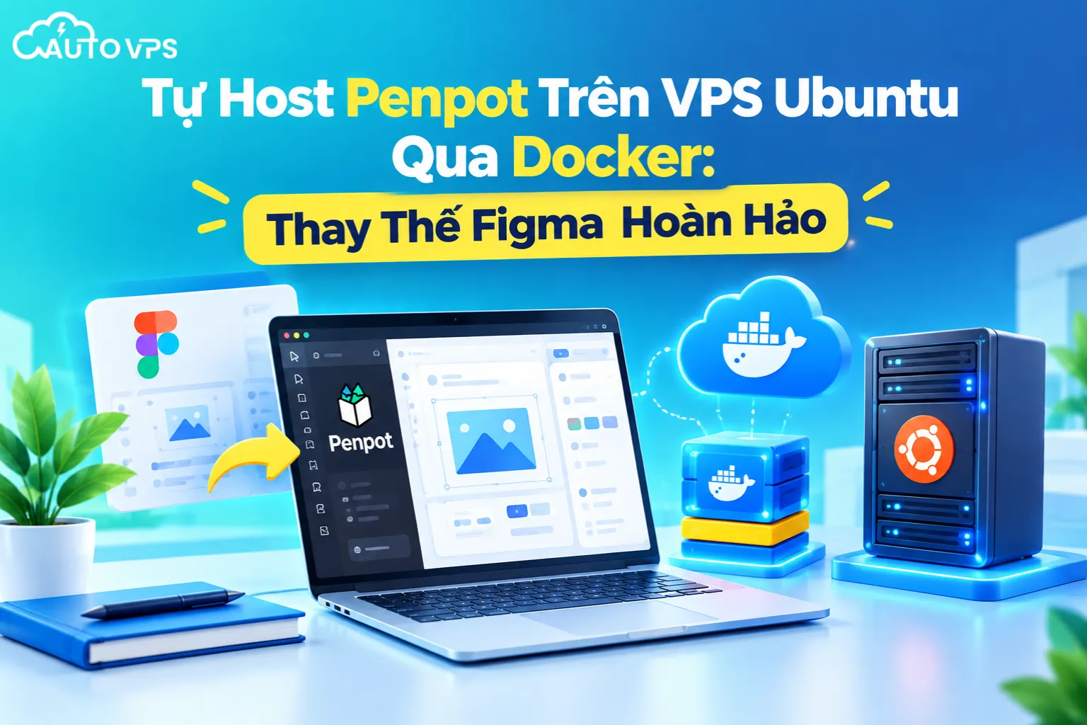 Tự Host Penpot Trên VPS Ubuntu Qua Docker: Thay Thế Figma Hoàn Hảo